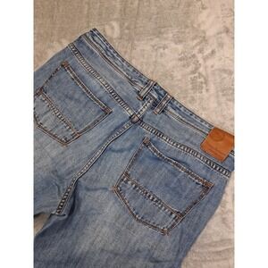 Tommy Bahama Mens 34.5x30.5 Authentic Straight Button Fly Distressed Jeans